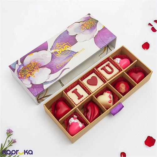 Java Valentine I Love U Purple 10 Pcs Box