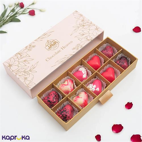 Java Valentine Pink Heart 10 Pcs Box
