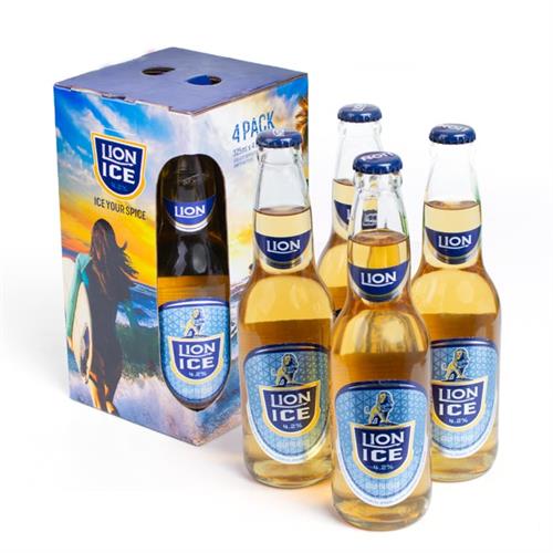 Lion ICE Beer 325ml 4 Pack ABV 4.2