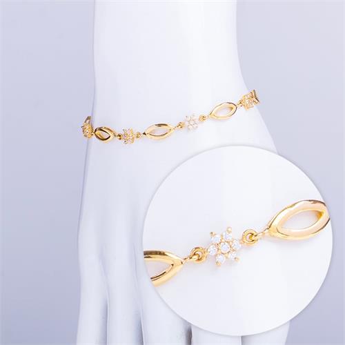 ARTHUR 22KT GOLD BRACELET WITH ZERCONE (AJBR01)