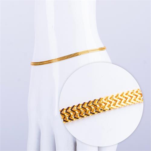 ARTHUR 22KT GOLD DOUBLE BOX BRACELET (AJABR01)