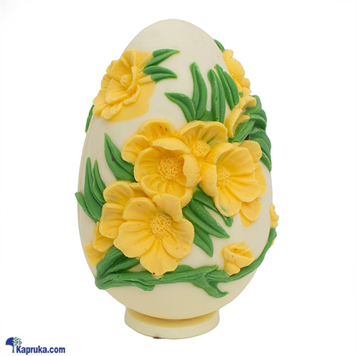 Shangri La Easter Embroidery White Flower Egg