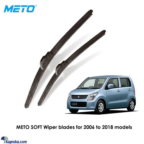 Front Pair Original METO Frameless Soft Wiper Blades (2 Pcs) - WAGON- R 2006 TO 2018