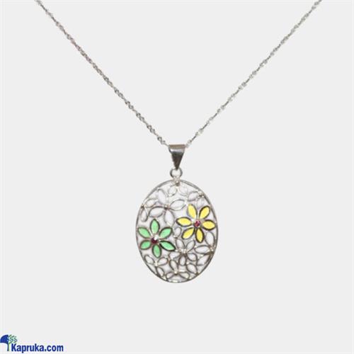 Enamel Flower Necklace