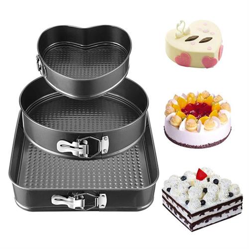 Pan Set Non- Stick Bakeware Cheesecake Pan With Removable Bottom Leakproof Round Cake Pan For Baker - Baking Enthusiast