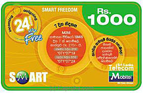 Rs 1000 Mobitel Prepaid Phone Card