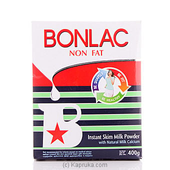 Bonlac Non Fat Skim Milk Powder Pkt - 400g - Dairy Products