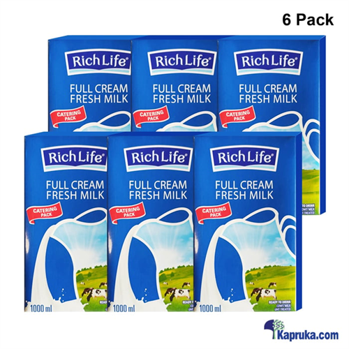 Rich Life Full Cream Fresh Milk 1L - 6 Pack - Richlife - Dairy Products