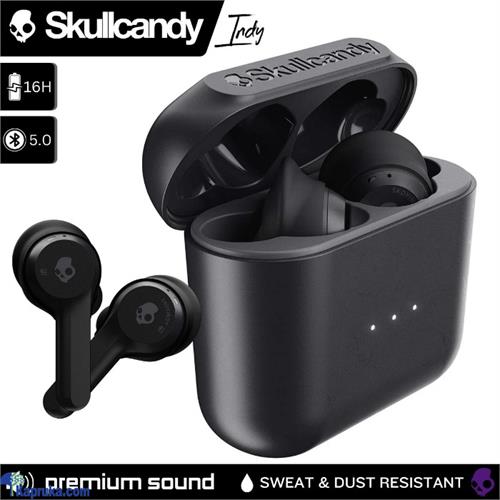 Skullcandy Indy Bluetooth 5.0 Truly Wireless Earbuds INDY Black , Bluetooth Earphones, TWS Earbuds,