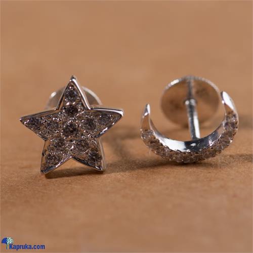 Celestial Ear Stud In 925 Sterling Silver