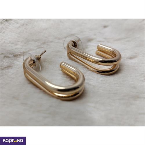 Elegant Gold Color Toned Hoop Earrings