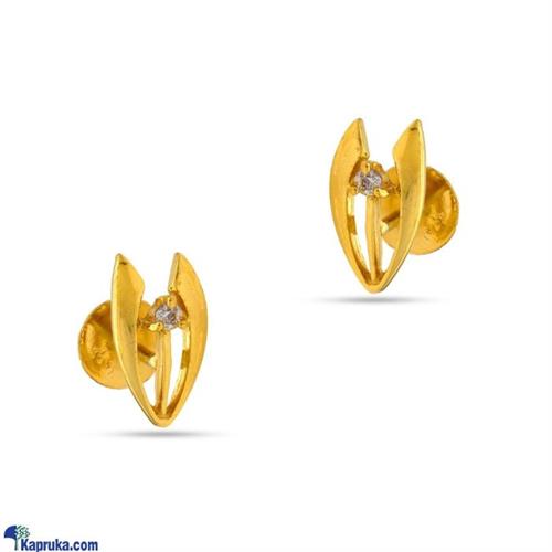 RAJA JEWELLERS 22K GOLD EAR STUD SET B- ZE006954