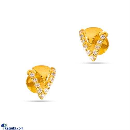 RAJA JEWELLERS 22K GOLD EAR STUD SET B- ZE006981