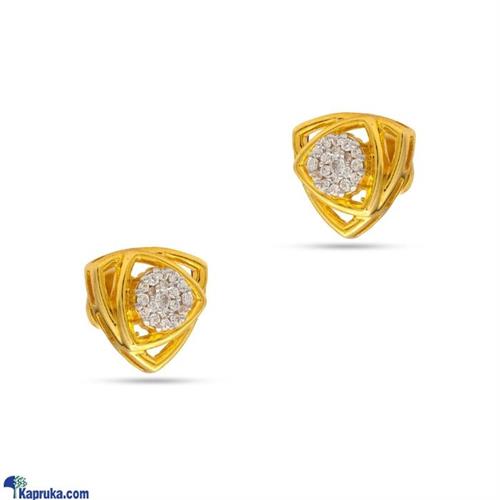 RAJA JEWELLERS 22K GOLD EAR STUD SET C- ZE004258