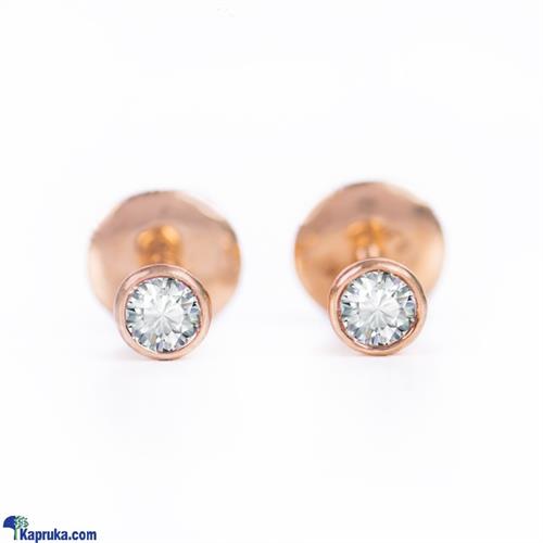 Alankara 18kp rose gold earrings vvs1- g (21/12426)