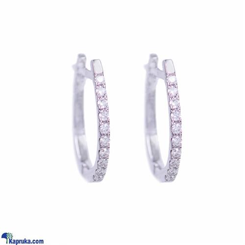 Alankara 18kw white gold earrings vvs1- g (22/12545)