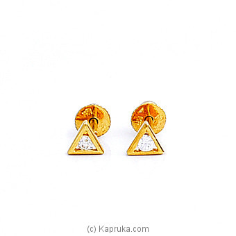 Mallika hemachandra 22kt gold earing (e122/1 )