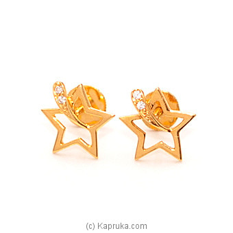 Mallika hemachandra 22kt gold earing - ( e723/1)