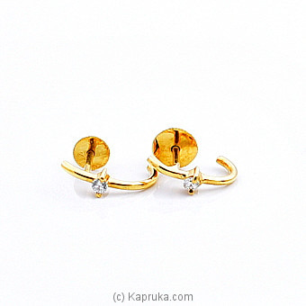 Mallika hemachandra 22kt gold earing (e73/1 )