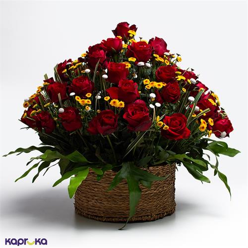 Crimson Splendor Flower Arrangement