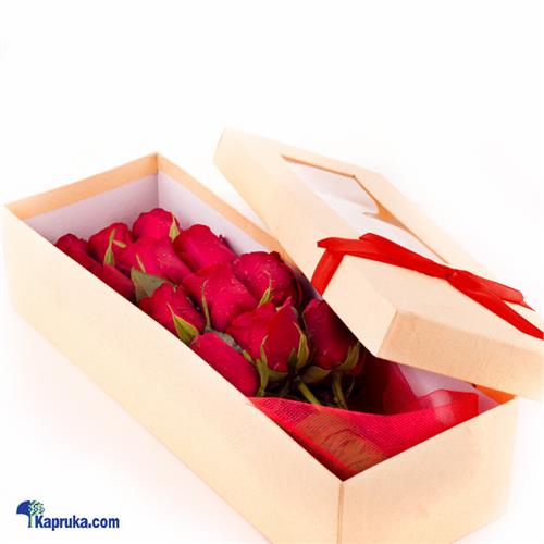 Dozen Red Roses In Recycled Paper Box