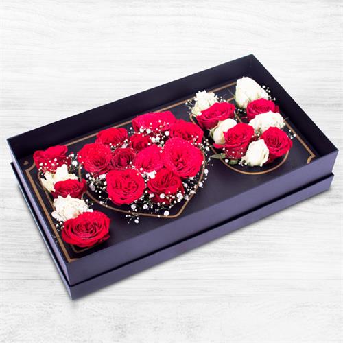 I Love You 16 Rose Flower Arrangement