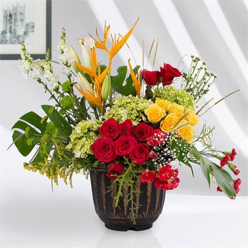 Sunset Radiance Flower Arrangement