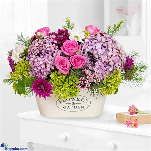 Pink Bliss Vase - Pink Roses Arrangement