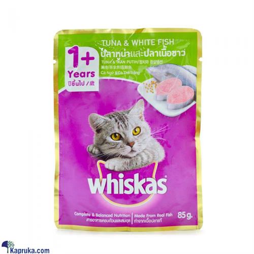 WHISKAS Cat Food Adult Tuna - White Fish - 85g