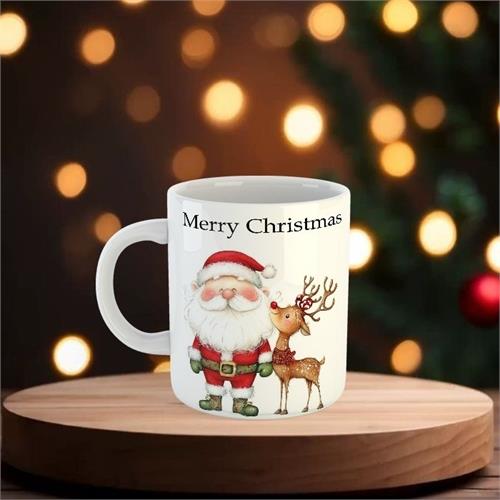 Santas Reindeer Delight Mug