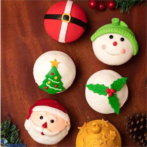 Galadari Assorted Christmas Cupcakes - 6 Pieces