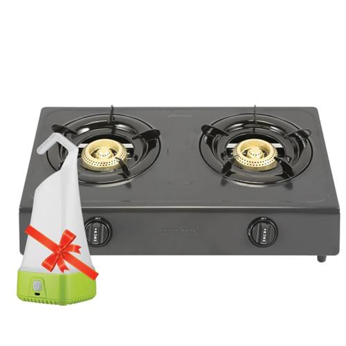 Sanford 2 Burner Stainless Steel Gas Cooker With Two Year Warranty (ultra Gas Saving) SF- 5222GC + EMERGENCY LIGHT SF2722EL