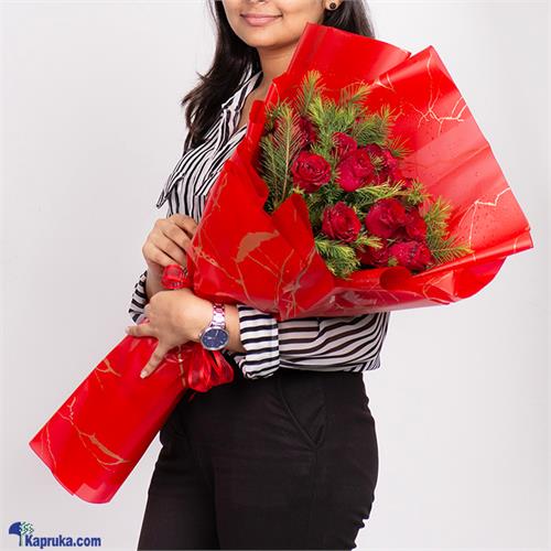 Passionate Red Rose Bouquet - 15 Red Roses