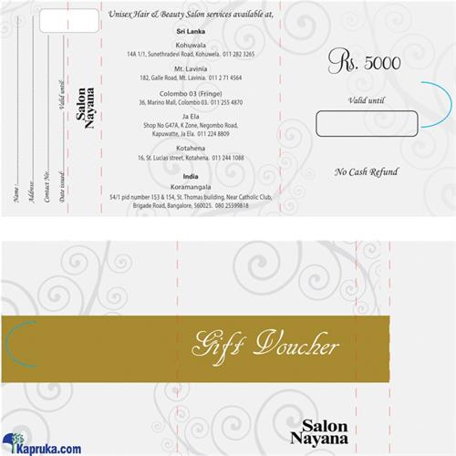 Rs 5000 Salon Nayana Gift Voucher