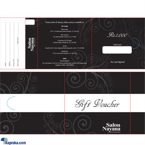 Salon Nayana Gift Voucher Rs.1000