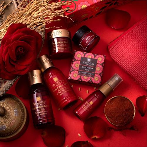 Spa Ceylon Cardamom Rose Home Spa Set