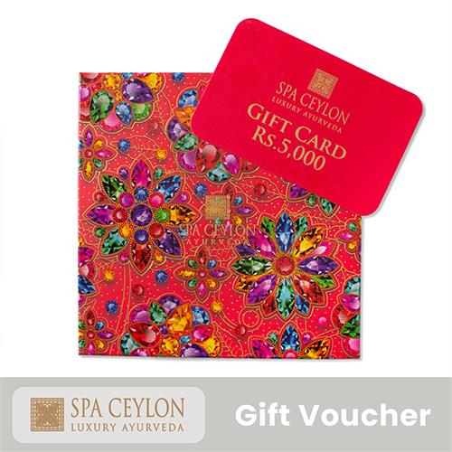 Spa Ceylon Sri Lanka Gift Voucher Rs 5000