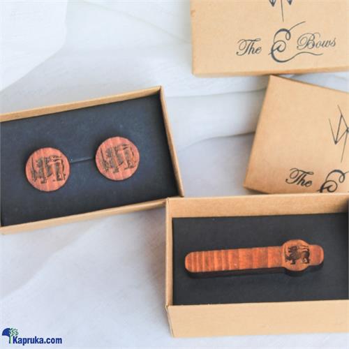 Wood Tie Clip And Cufflink Sets For Men- Tie Clip And Cufflinks With Gift Box,tie Clips Set For Formal Business Wedding