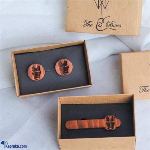 Wood Tie Clip And Cufflink Sets For Men- Tie Clip And Cufflinks With Gift Box,tie Clips Set For Formal Business Wedding