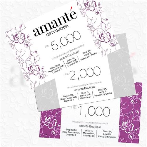 Amant Gift vouchers 1000