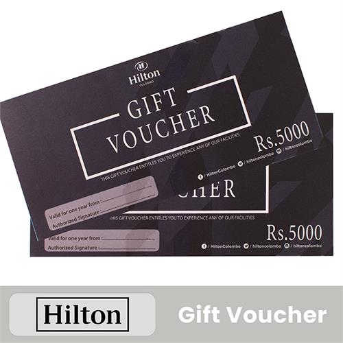 Hilton Gift Vouchers 5000