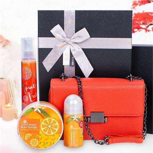 Orange Blossom Bliss Gift Package- GIFT SET FOR HER, GIFT FOR BIRTHDAY,LUV ESENCE MANDARIN BLOSSOM BODY BUTTER AND DEODORANT