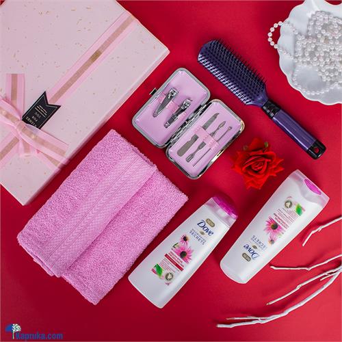 Pink Care For Her- GIFT SET FOR HER, GIFT FOR BIRTHDAY,DOVE SHAMPOO AND CONDITIONER