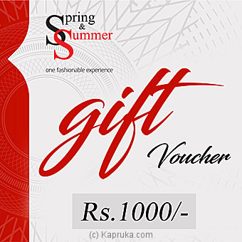 Rs 1,000 Spring And Summer Gift Voucher
