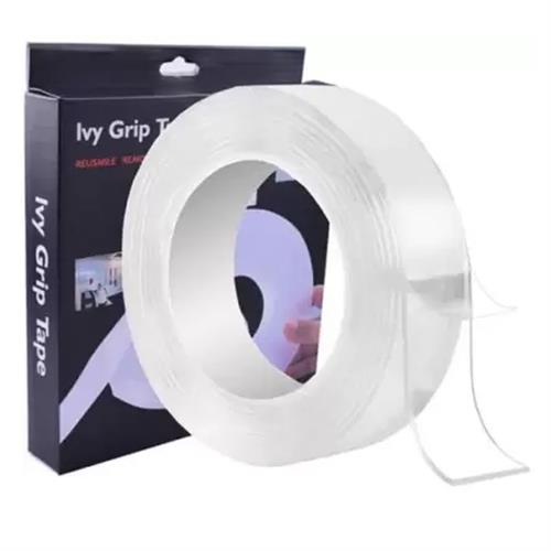 Two Way Tape, Double Sided Tape For Wall, Car, Carpet, Floors, 3mm Roll Of Thin Reusable, Heavy Duty Grip Tape, Safe Waterproof Tape, Strong Sticky Wa