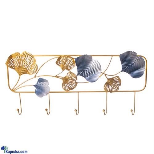 Modern Luxury European Style Ginkgo Leaf Living Room Storage Wall Hanger Bathroom Coat Hats Accessories