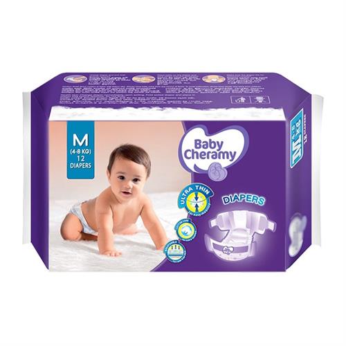 Baby Cheramy Diaper Medium 12 Pack