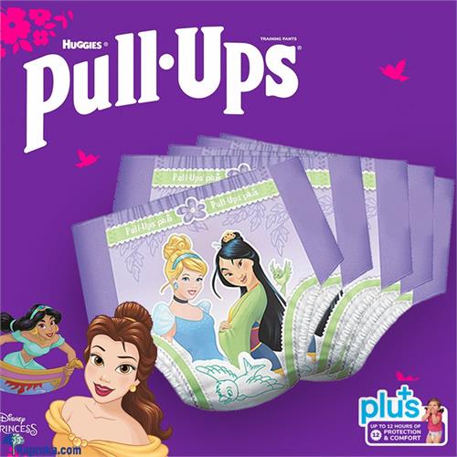 Huggies pull- ups plus training pants for girls-, pampers training underwear for toddlers - size 4,- 2t- 3t (18- 34 lb/8- 15 kg) pieces,baby care