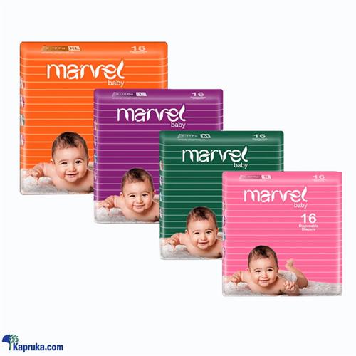 MARVEL BABY DISPOSABLE DIAPERS - 16PCS PACK SMALL