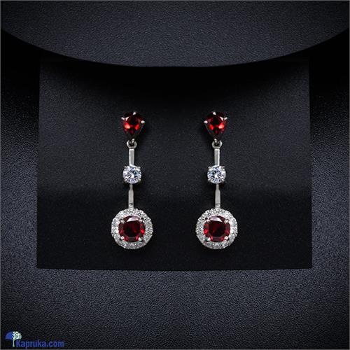 TASH GEM AND JEWELLERY Garnet Dangle Earrings TS- KA55 - Tash Gem and Jewellery